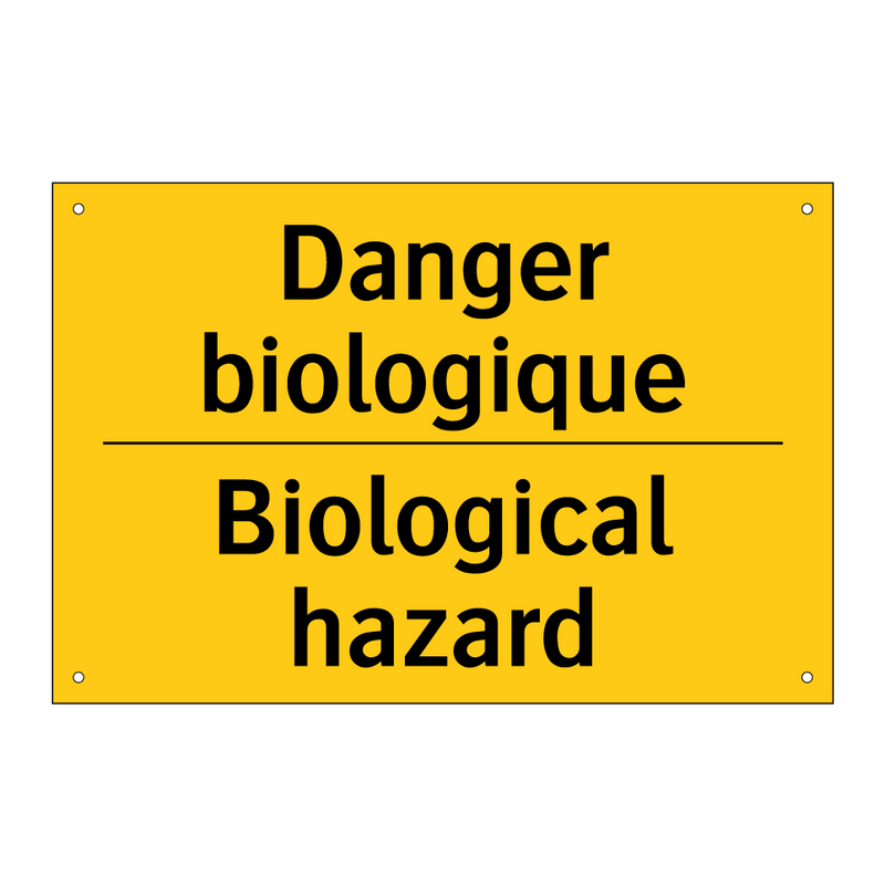 Danger biologique - Biological hazard