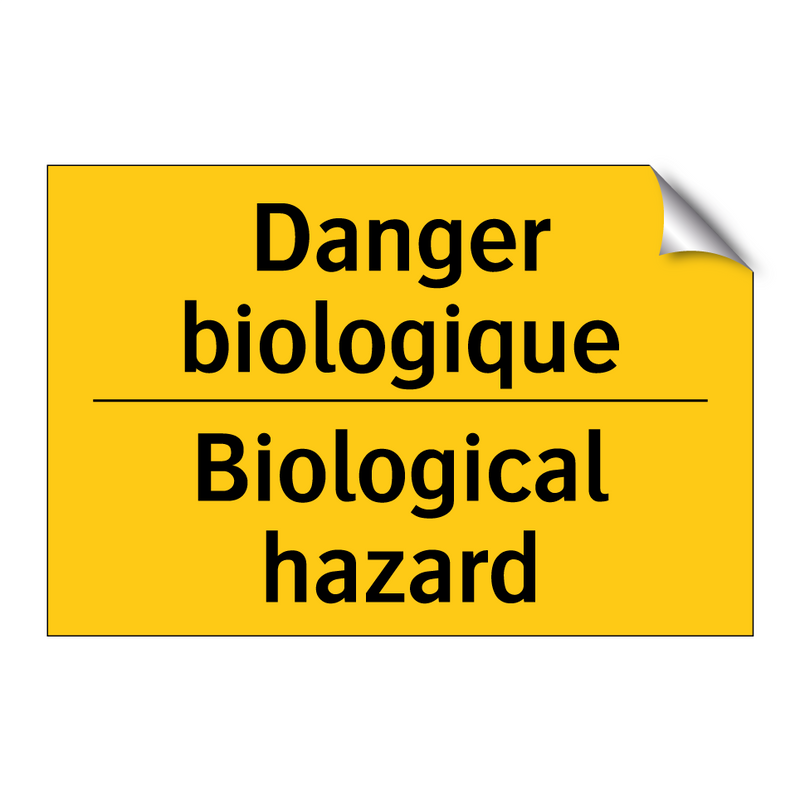 Danger biologique - Biological hazard