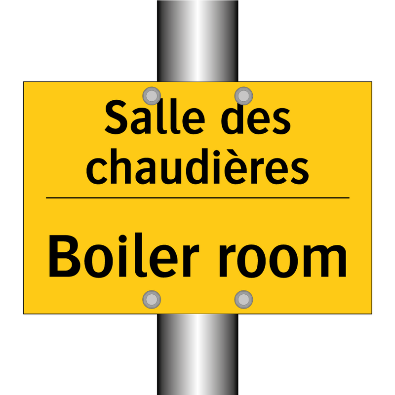 Salle des chaudières - Boiler room