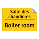Salle des chaudières - Boiler room