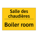 Salle des chaudières - Boiler room