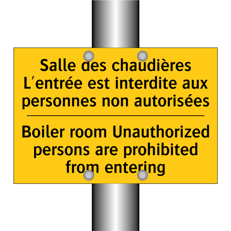 Salle des chaudières L'entrée  /.../ - Boiler room Unauthorized persons  /.../