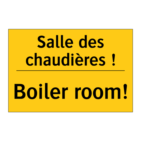 Salle des chaudières ! - Boiler room!