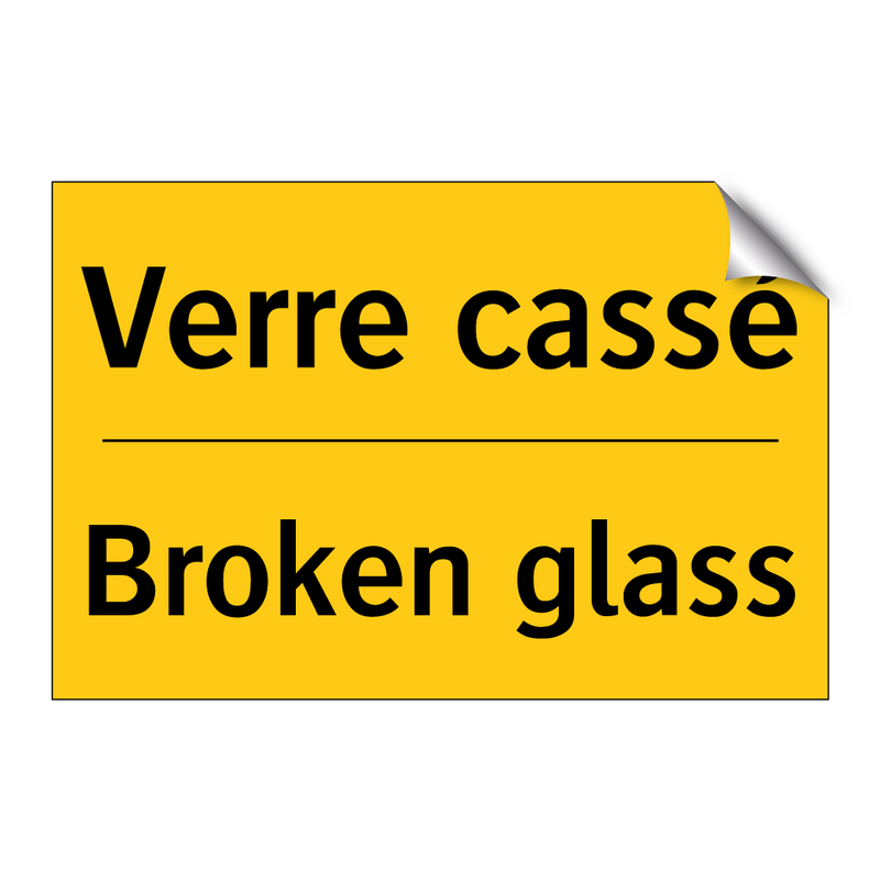 Verre cassé - Broken glass