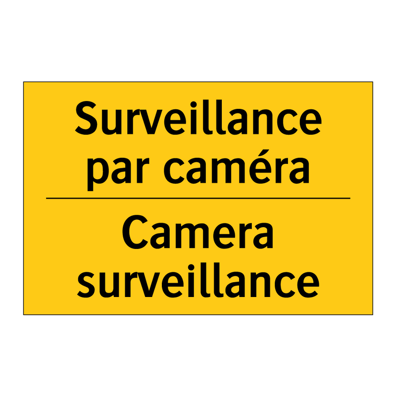 Surveillance par caméra - Camera surveillance