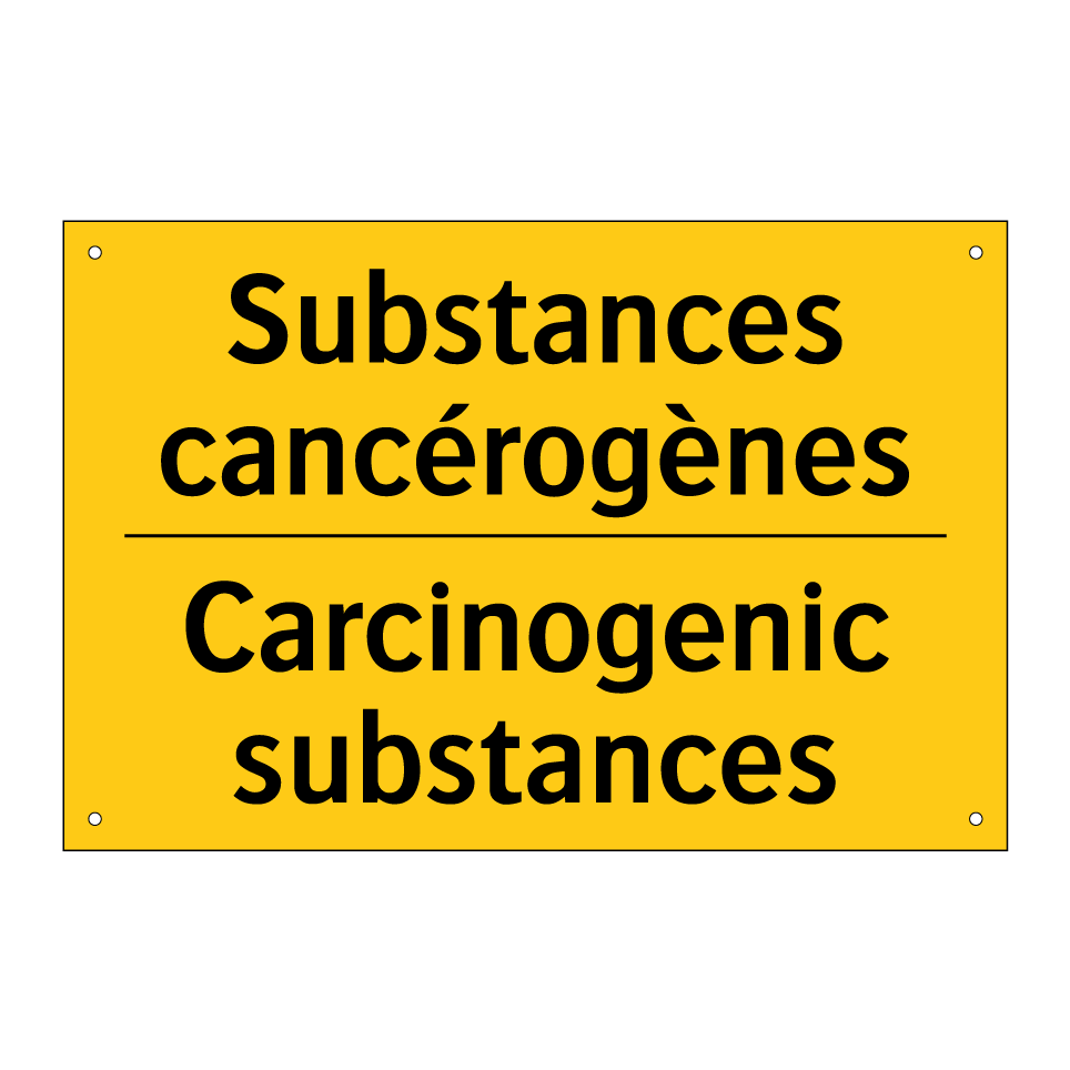 Substances cancérogènes - Carcinogenic substances