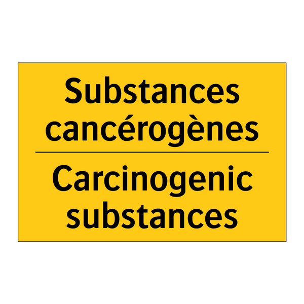 Substances cancérogènes - Carcinogenic substances
