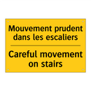 Mouvement prudent dans les escaliers /.../ - Careful movement on stairs