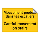 Mouvement prudent dans les escaliers /.../ - Careful movement on stairs