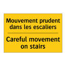 Mouvement prudent dans les escaliers /.../ - Careful movement on stairs