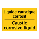 Liquide caustique corrosif - Caustic corrosive liquid