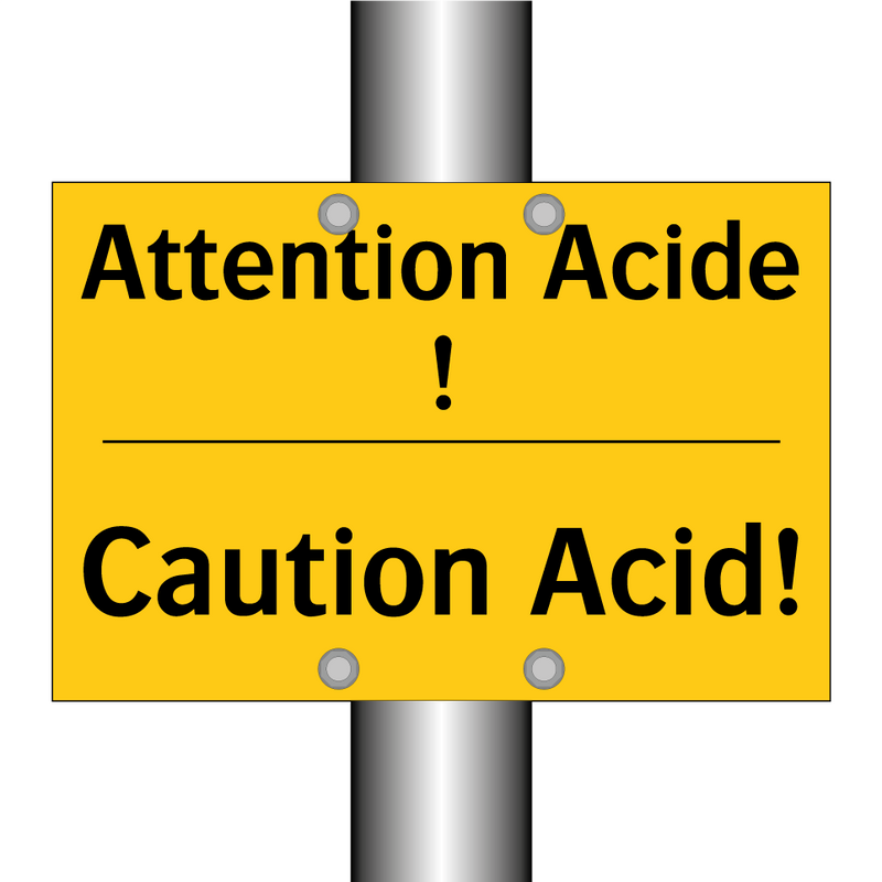 Attention Acide ! - Caution Acid!