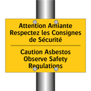 Attention Amiante Respectez les  /.../ - Caution Asbestos Observe Safety  /.../