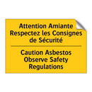 Attention Amiante Respectez les  /.../ - Caution Asbestos Observe Safety  /.../