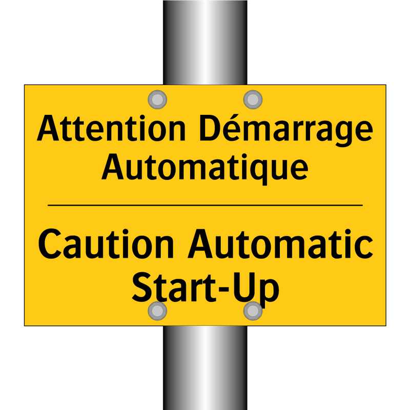 Attention Démarrage Automatique /.../ - Caution Automatic Start-Up