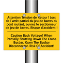 Attention Tension de Retour !  /.../ - Caution Back Voltage! When Partially  /.../
