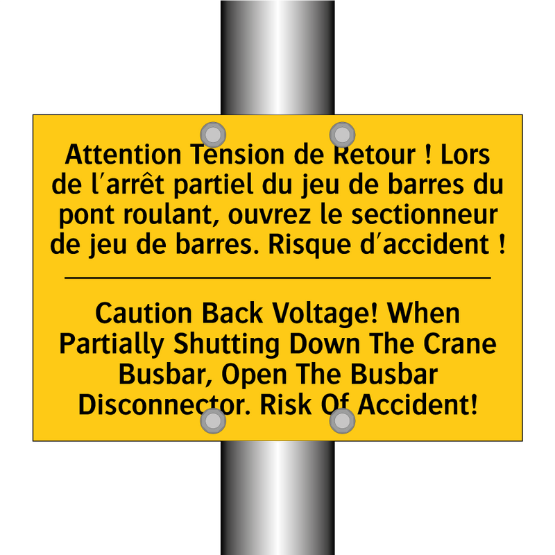 Attention Tension de Retour !  /.../ - Caution Back Voltage! When Partially  /.../