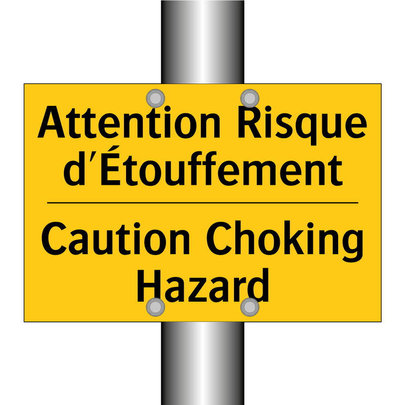 Attention Risque d'Étouffement - Caution Choking Hazard