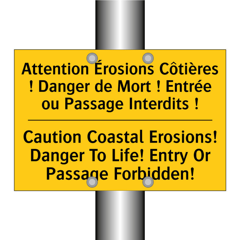 Attention Érosions Côtières !  /.../ - Caution Coastal Erosions! Danger  /.../
