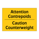 Attention Contrepoids - Caution Counterweight