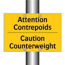 Attention Contrepoids - Caution Counterweight
