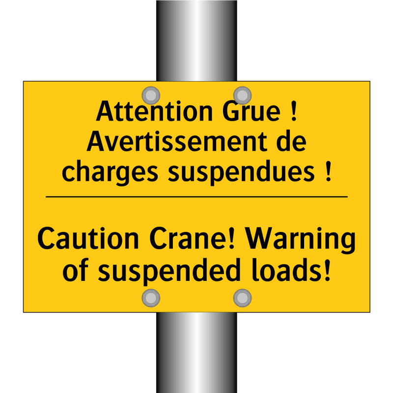 Attention Grue ! Avertissement  /.../ - Caution Crane! Warning of suspended  /.../