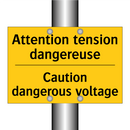 Attention tension dangereuse - Caution dangerous voltage