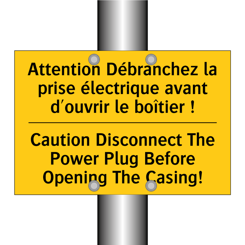 Attention Débranchez la prise  /.../ - Caution Disconnect The Power Plug  /.../