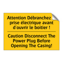 Attention Débranchez la prise  /.../ - Caution Disconnect The Power Plug  /.../
