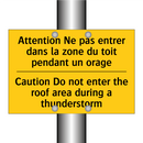 Attention Ne pas entrer dans la  /.../ - Caution Do not enter the roof  /.../
