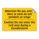 Attention Ne pas entrer dans la  /.../ - Caution Do not enter the roof  /.../