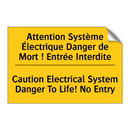 Attention Système Électrique Danger  /.../ - Caution Electrical System Danger  /.../