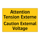 Attention Tension Externe - Caution External Voltage