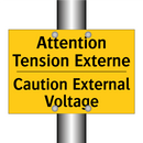 Attention Tension Externe - Caution External Voltage