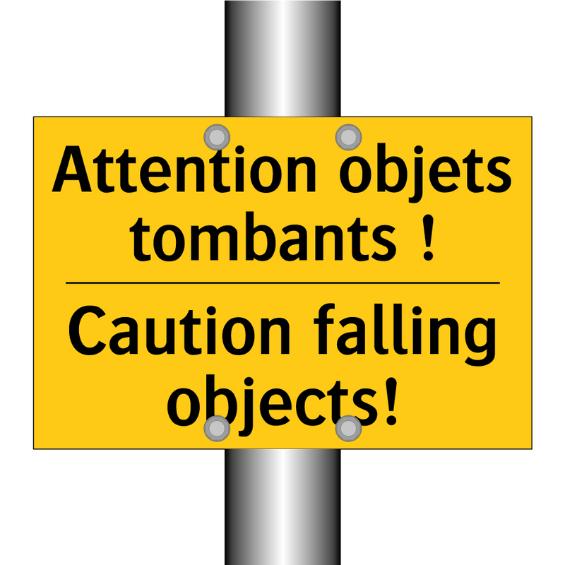 Attention objets tombants ! - Caution falling objects!