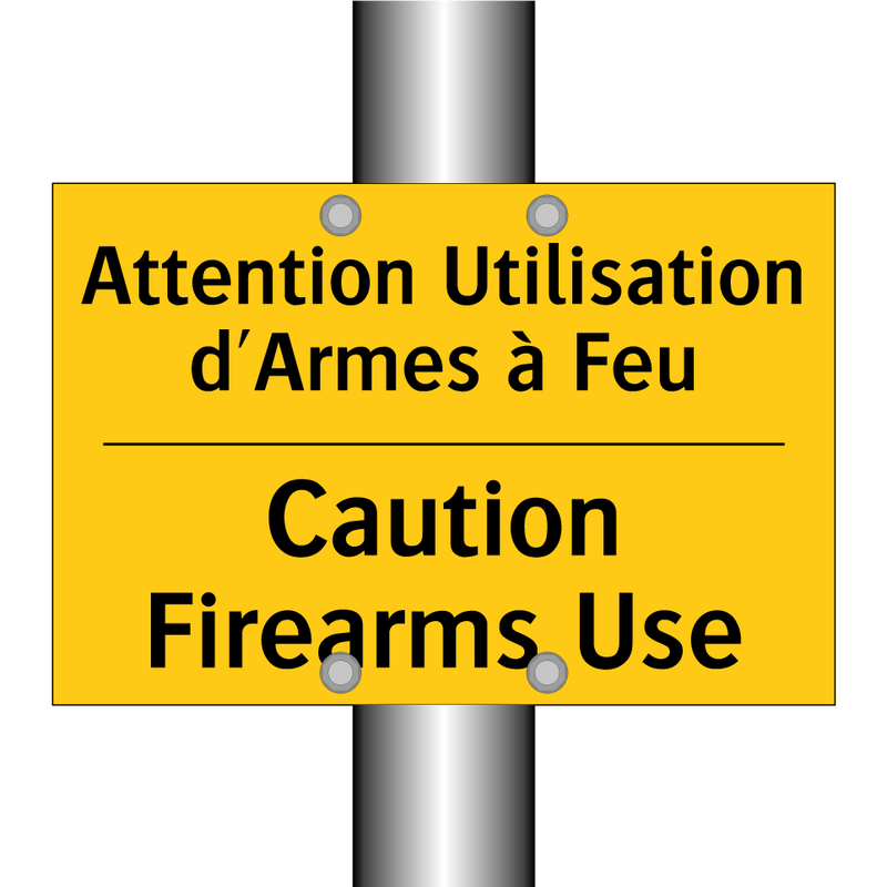 Attention Utilisation d'Armes  /.../ - Caution Firearms Use