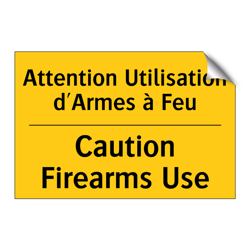 Attention Utilisation d'Armes  /.../ - Caution Firearms Use