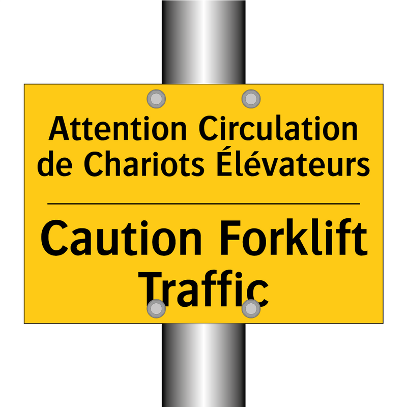 Attention Circulation de Chariots  /.../ - Caution Forklift Traffic