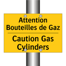 Attention Bouteilles de Gaz - Caution Gas Cylinders