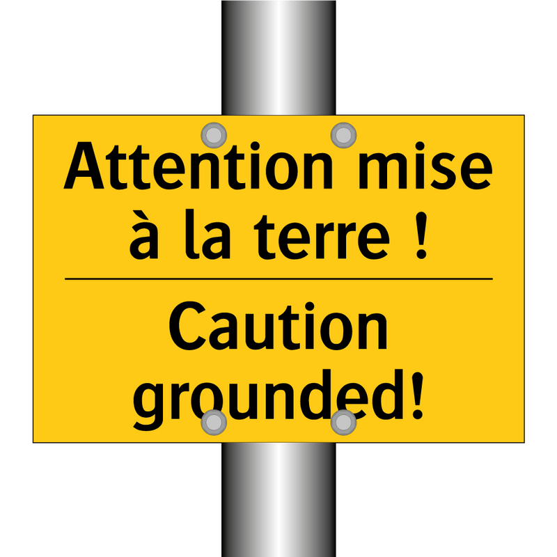 Attention mise à la terre ! - Caution grounded!