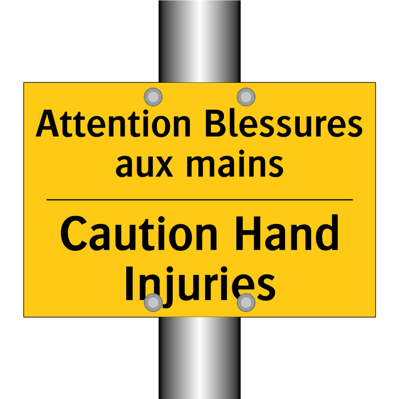 Attention Blessures aux mains - Caution Hand Injuries