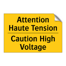 Attention Haute Tension - Caution High Voltage