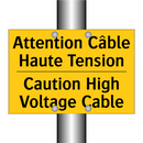 Attention Câble Haute Tension - Caution High Voltage Cable