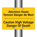 Attention Haute Tension Danger  /.../ - Caution High Voltage Danger Of  /.../