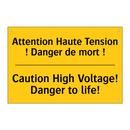 Attention Haute Tension ! Danger  /.../ - Caution High Voltage! Danger to  /.../
