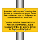 Attention : rayonnement laser  /.../ - Caution Invisible Laser Radiation  /.../
