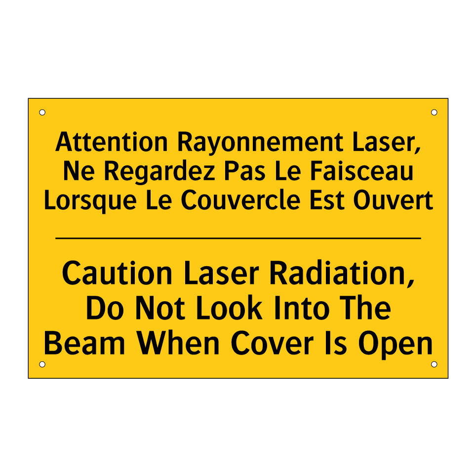 Attention Rayonnement Laser, Ne  /.../ - Caution Laser Radiation, Do Not  /.../