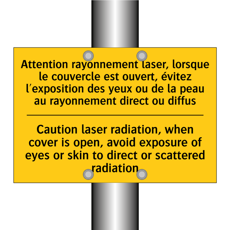 Attention rayonnement laser, lorsque  /.../ - Caution laser radiation, when  /.../