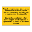 Attention rayonnement laser, lorsque  /.../ - Caution laser radiation, when  /.../