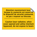 Attention rayonnement laser, lorsque  /.../ - Caution laser radiation, when  /.../